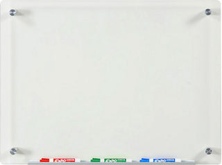 Clear Glass Dry-Erase Board Set Audio-Visual Direct, 17 3/4"x23 5/8"
