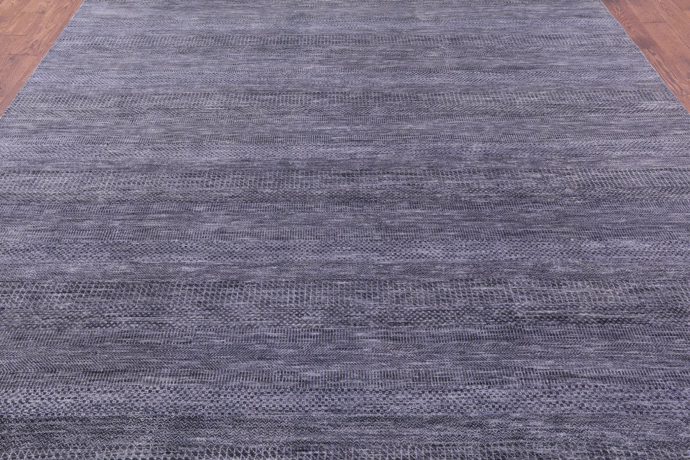 Hand-Knotted Savannah Grass Wool and Silk Rug 9' 2" X 11' 9" Q11921