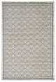 Weave & Wander Soho Zam Soft Chenille Rug, Pewter/DarkGreen, 5'3"x7'6"