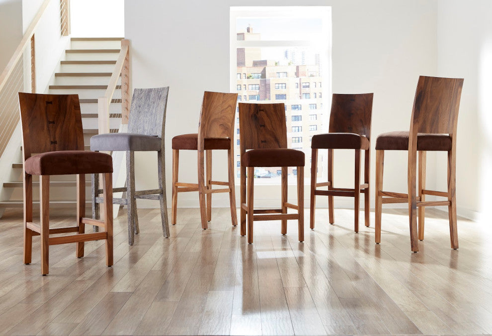 Origins Counter Stool, Chamcha Wood, Natural