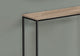 Accent Table, Console, Entryway, Narrow, Sofa, Bedroom, Metal, Dark Taupe