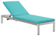 Shore Chaise with Cushions Outdoor Patio Aluminum, Set of 6