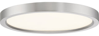 Quoizel OST1711 Outskirts 11"W LED Flush Mount Ceiling Fixture - Brushed Nickel