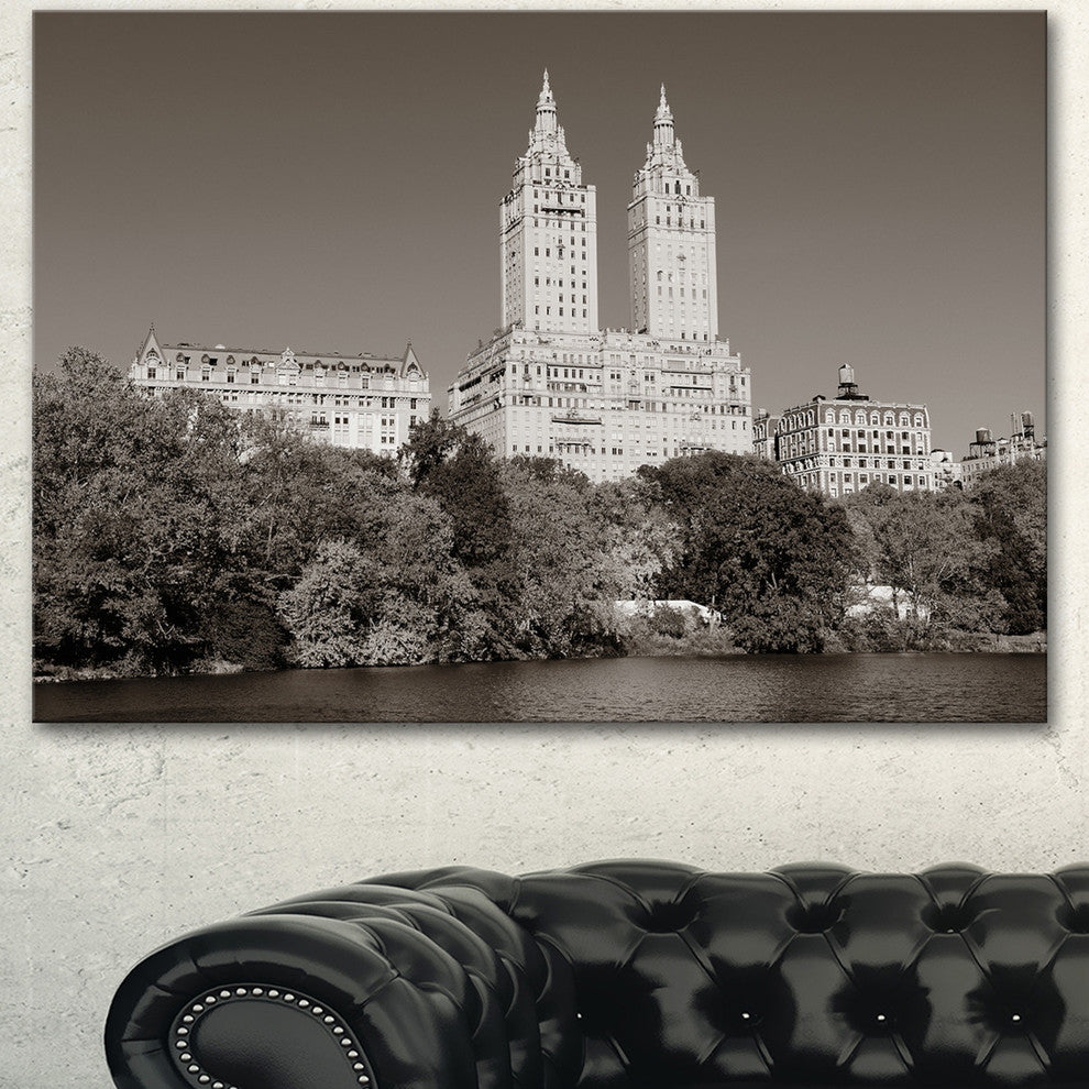 Beautiful Central Park Autumn, Extra Large Canvas Art Print, 60"x28"