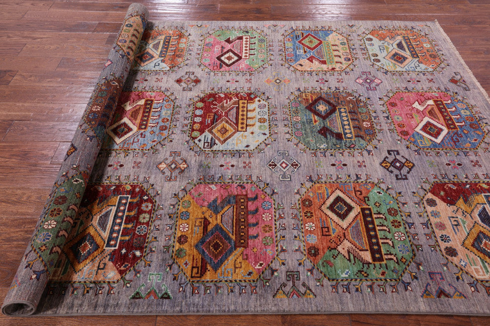 5' 9" X 7' 10" Fine Turkmen Ersari Handmade Rug - Q12474