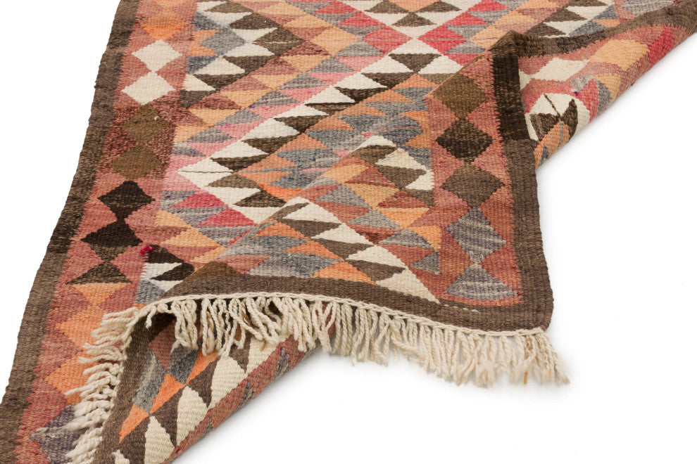 Vintage Turkish Kilim Runner 3' 3" x 10' 6", 39 in. x 126 in.