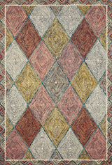 Loloi II Spectrum Blue/Red, Multi/Pink, 3'-6" X 5'-6"