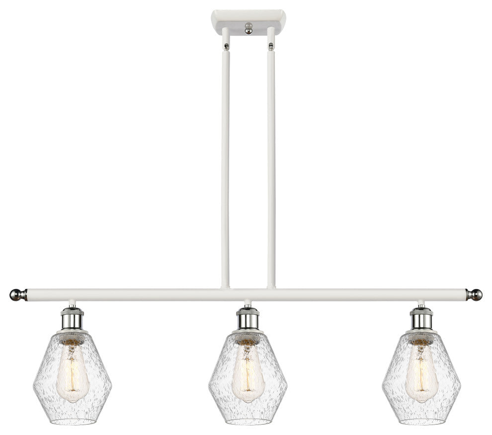 Innovations 516-3I-WPC-G654-6 3-Light Island Light, White, Polished Chrome