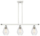 Innovations 516-3I-WPC-G654-6 3-Light Island Light, White, Polished Chrome