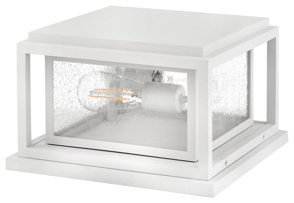 Hinkley Republic Small Pier Mount Lantern, Textured White