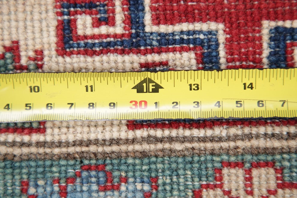 Super Kazak Pakistani HandKnotted Traditional Oriental Area Rug, Red 9'10"X 6'9"