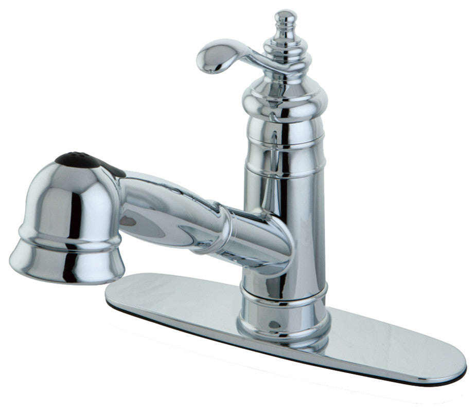 Templeton Polished Chrome Gourmetier Pull-Out Kitchen Faucet Chrome GS7571TL