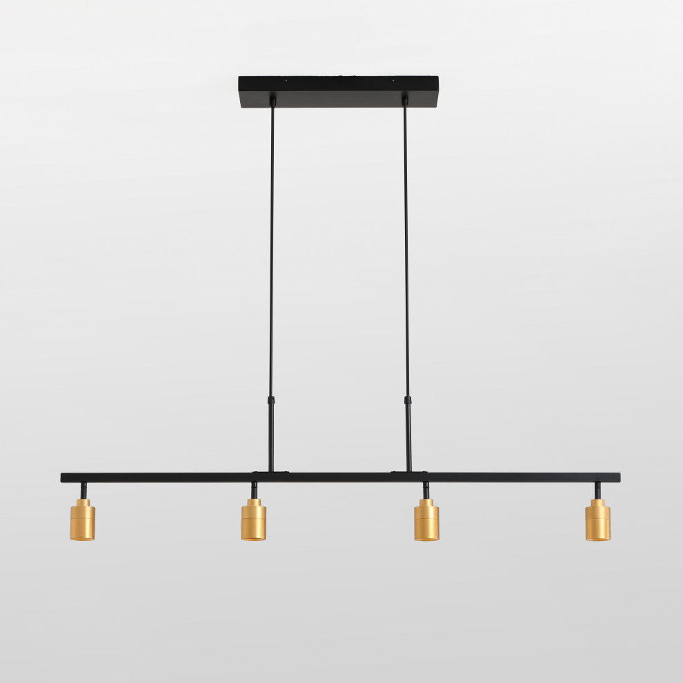 Vidalite Shura 4 Head Hanging LED Pendant Track, Black