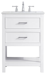 Elegant VF19024WH 24" Single Bathroom Vanity, White
