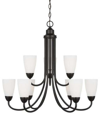 Generation Lighting 3120209 Seville 9 Light 28"W Chandelier - Midnight Black