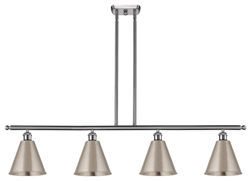 Ballston Cone Island Light, Brushed Satin Nickel, Brushed Satin Nickel