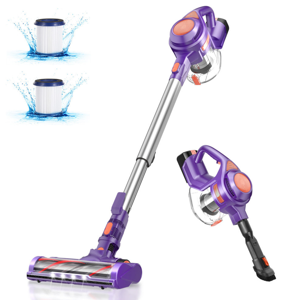 Moosoo Cordless Vacuum Lightweight 4-in-1 Stick Vacuum Cleaner X8