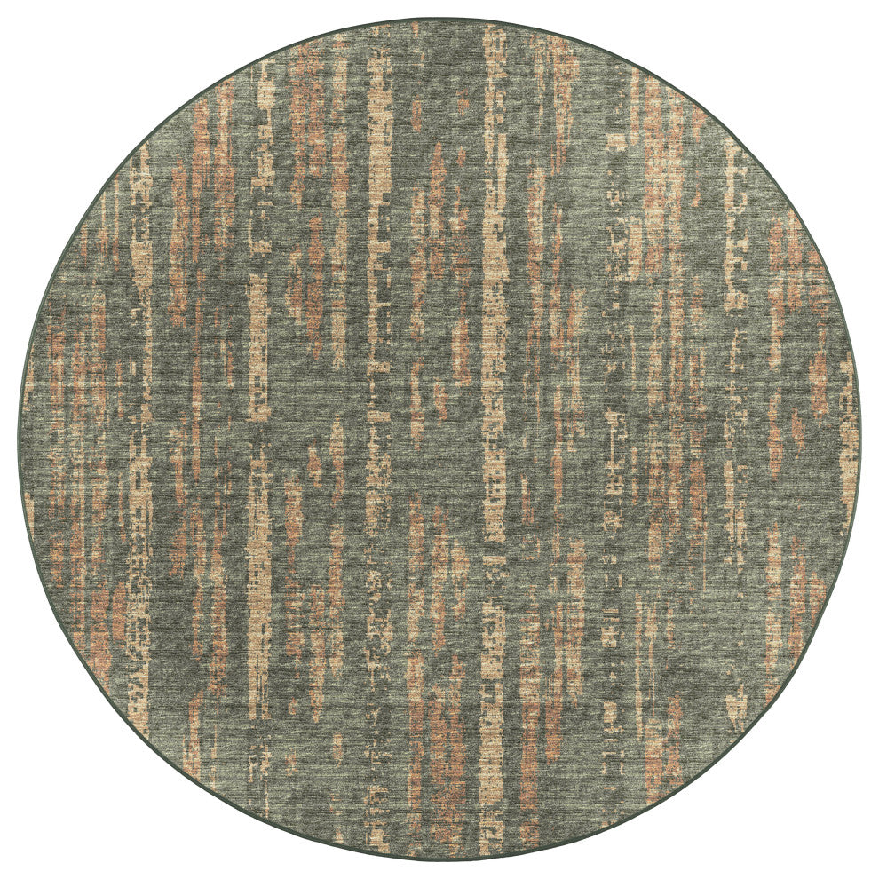 Dalyn Winslow WL6 Olive 8'x8' Round Rug