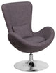 Modern Dark Gray Fabric Side Reception Chair