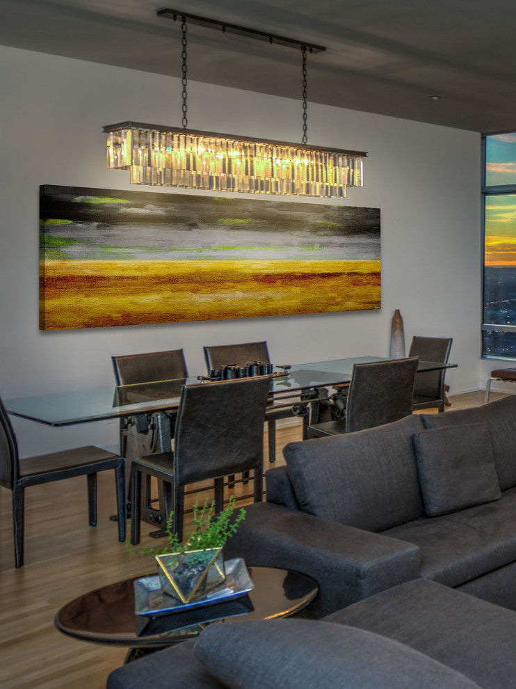 "The Desert at Night" Print on Canvas, 45"x15"