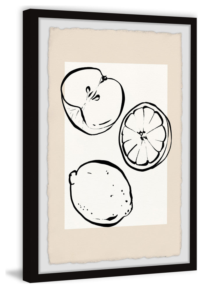 "Orange and Lemons" Framed Painting Print, 30x45