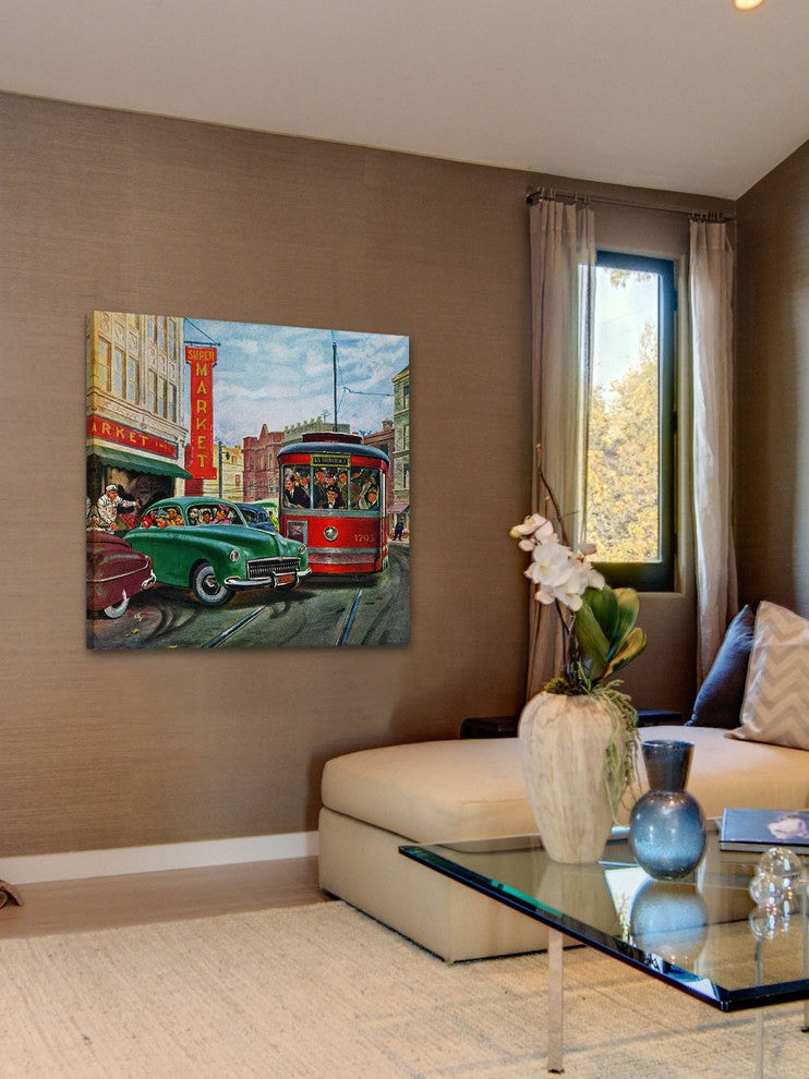 "Parallel Parking" Painting Print on Canvas by Thornton Utz