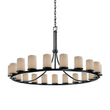 DAKOTA 21-Light 1-Tier Ring Chandelier
