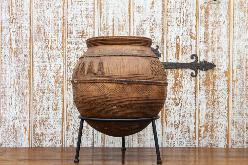 Sankara Antique African Tribal Vessel Pot