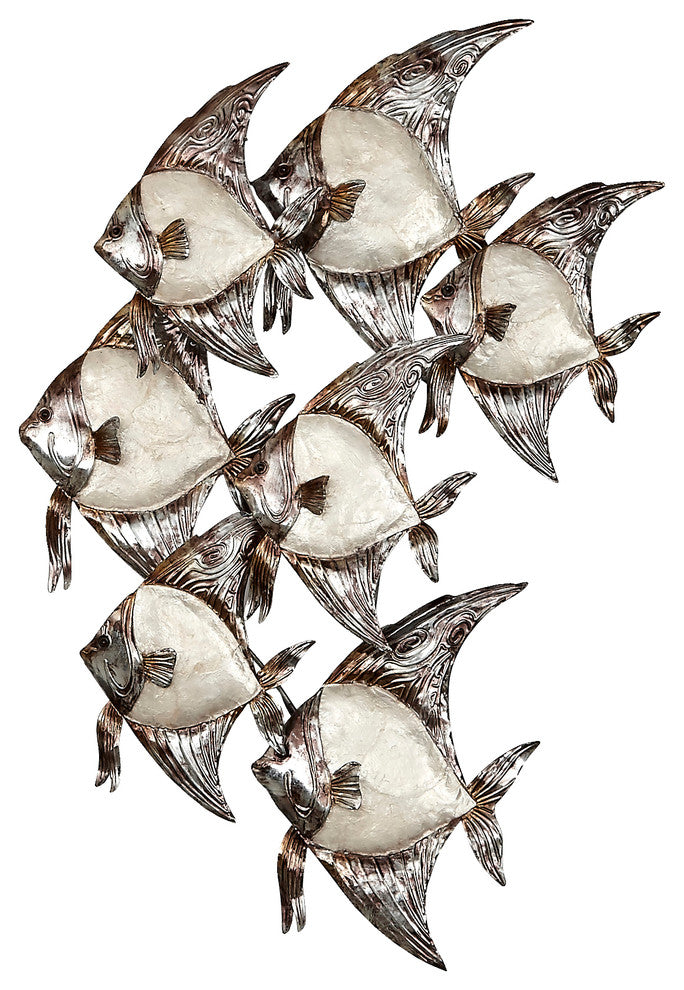 Capiz Banner Fish Wall Decor