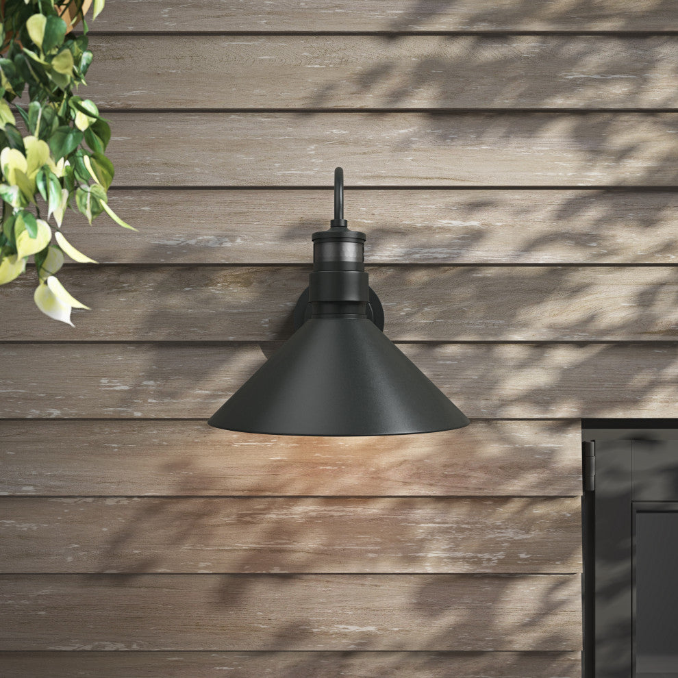 Farmhouse Gooseneck Dusk To Dawn Motion Sensor Outdoor Barn Light