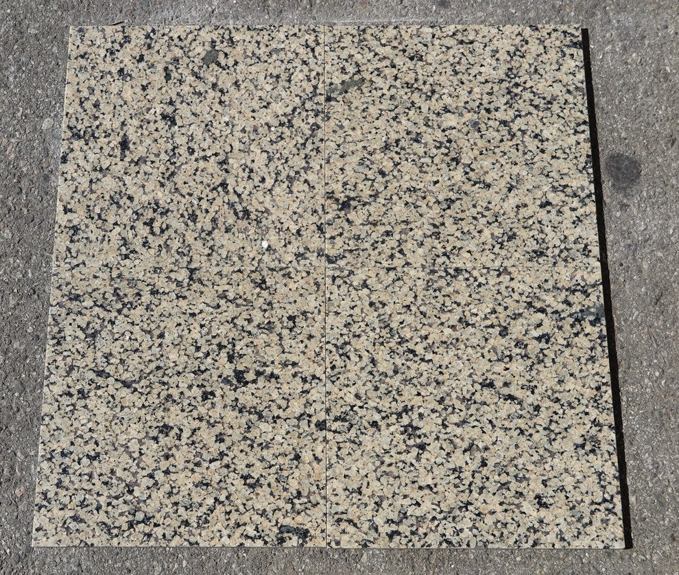 Tropical Gold Granite Tiles, Polished Finish, 12"x12", Set of 160