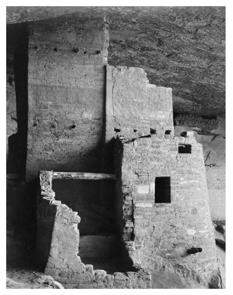 "Close-up, Cliff Palace, Mesa Verde National Park, 1941" Paper Art, 19"x24"