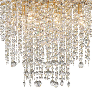 Crystorama Lighting Group WIN-618-CL-MWP Winham 8 Light 22"W - Antique Gold