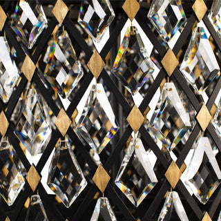 Windsor 21 Light Chandelier in Carbon/Havana Gold