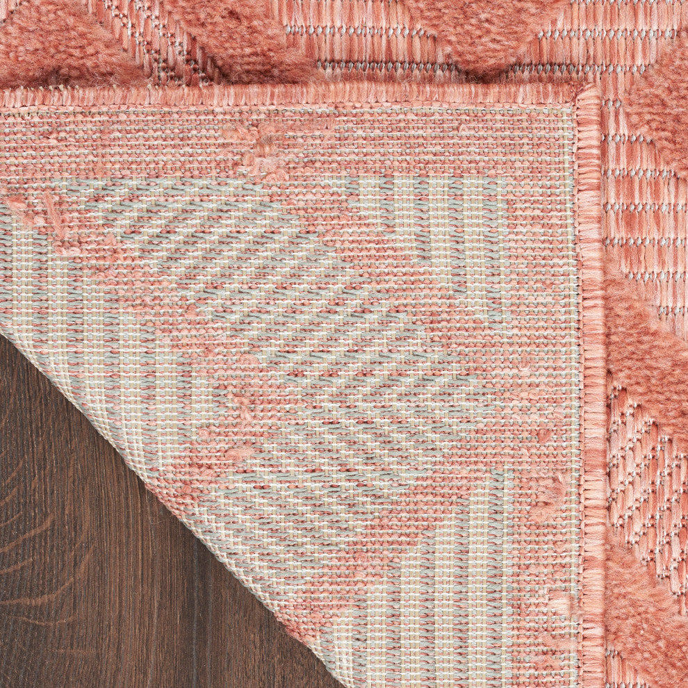 Nourison Versatile 6' x 9' Coral/Orange Modern Area Rug