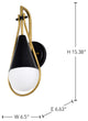 Admiral 1 Light Wall Sconce