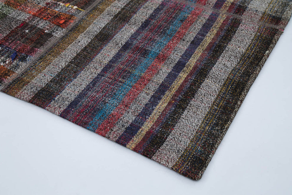 Rug N Carpet - Handmade Anatolian 6' 7'' x 9' 10'' Rustic Patchwork Kilim Rug