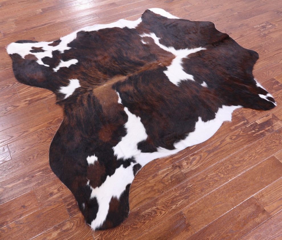 Organic Natural Hair-On Cowhide Area Rug 6' 10" X 6' 4" C1852