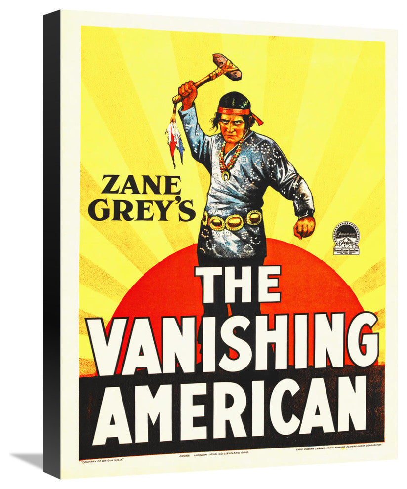"The Vanishing American,  1925" Canvas Giclee, 18"x24"