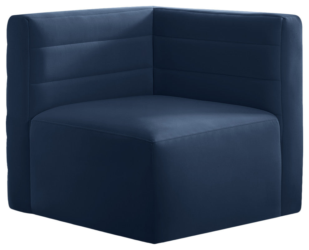 Quincy Modular Component, Navy, Corner Chair