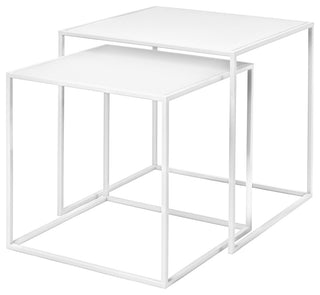 Fera 2-Piece Table Set, White