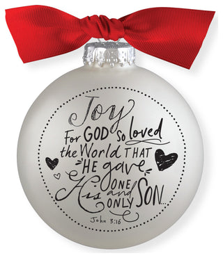 Christmas Ornament, Joy Bauble