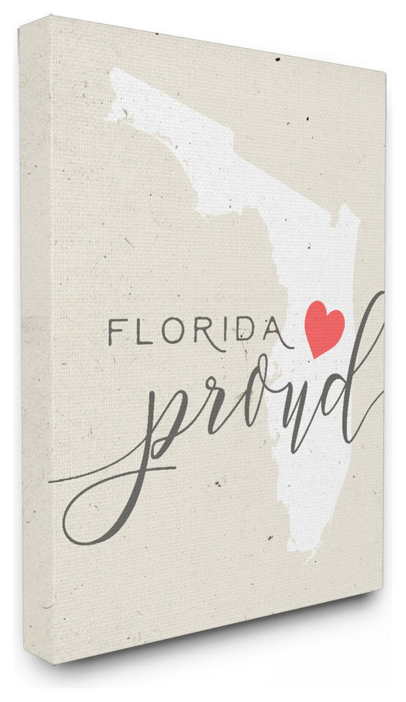 Florida Proud, 16x20, Stretched Canvas Wall Art