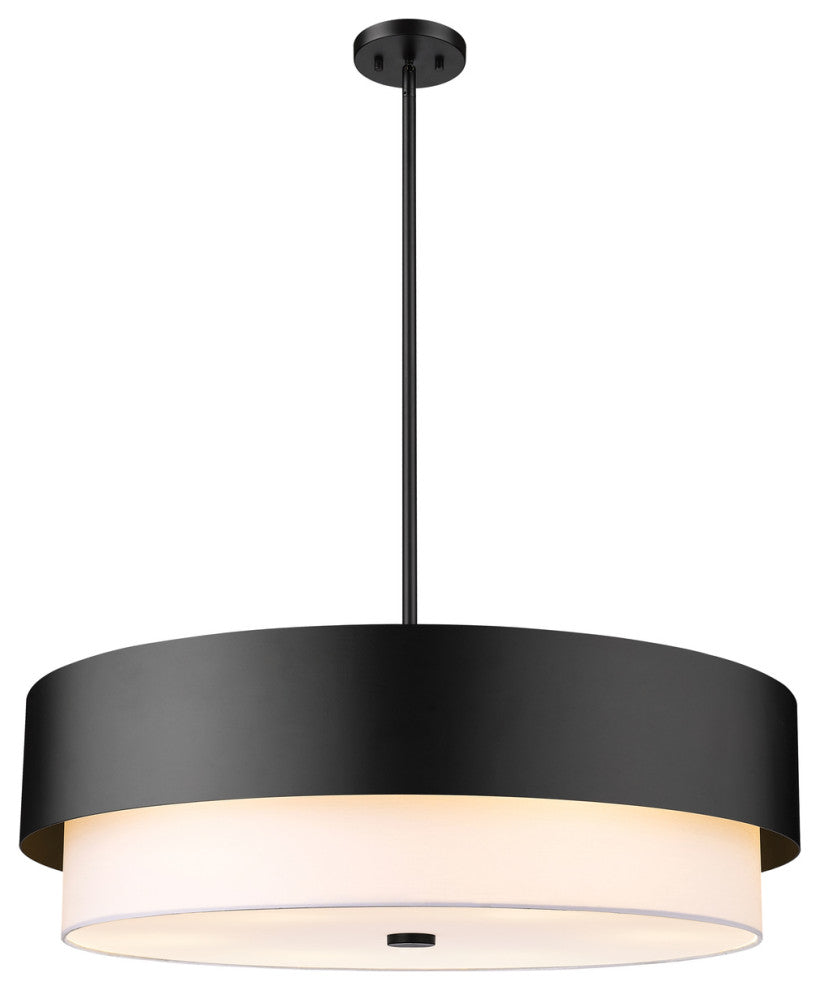 Z-LITE 6-Light Pendant, Matte Black