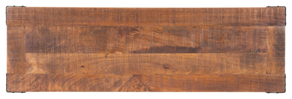 Mod Industrial Rustic Wood Bench