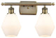 Innovations 516-2W-AB-G651-6-LED 2-Light Bath Vanity Light, Antique Brass
