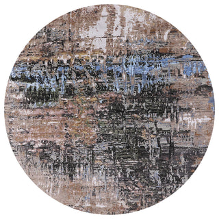 Ahgly Company Indoor Round Mid-Century Modern Area Rugs, 8' Round