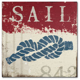 'Nautical III Red' Canvas Art by Wellington Studio