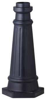 Generation Lighting, POSTBASE-DWZ, Post Mount Base, Dark Weathered Zinc