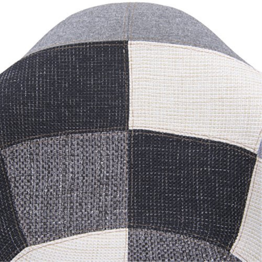 LeisureMod Willow Patchwork Fabric Eiffel Accent Chair, Set of 4